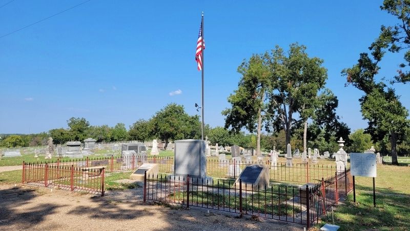 The Oakwood Cemetery Marker is the far right marker. Click for full size. The Oakwood Cemetery Marker is the far right marker image. Click for full size.