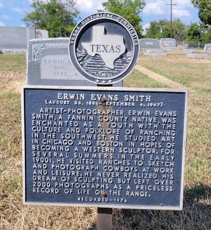Erwin Evans Smith Marker. Click for full size. Erwin Evans Smith Marker image. Click for full size.