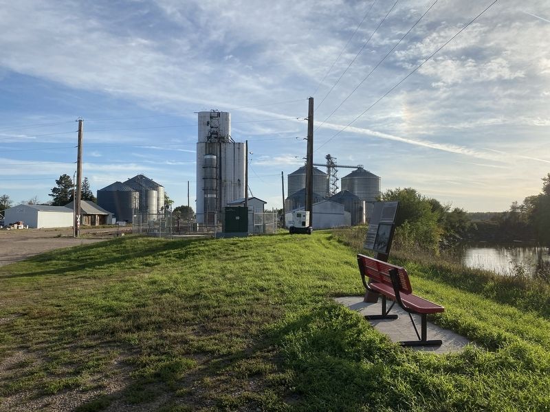 Old Mill Site Marker, from the north image. Click for full size.