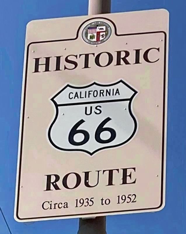 Route 66 Street Sign image. Click for full size.