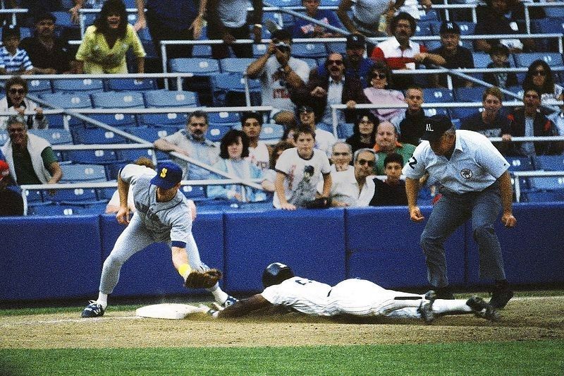 Third Base Umpire Larry Barnett, right. Click for full size. Third Base Umpire Larry Barnett, right image. Click for full size.