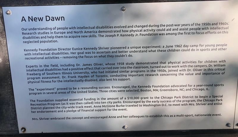 Special Olympics Eternal Flame of Hope Marker, Panel 1. Click for full size. Special Olympics Eternal Flame of Hope Marker, Panel 1 image. Click for full size.