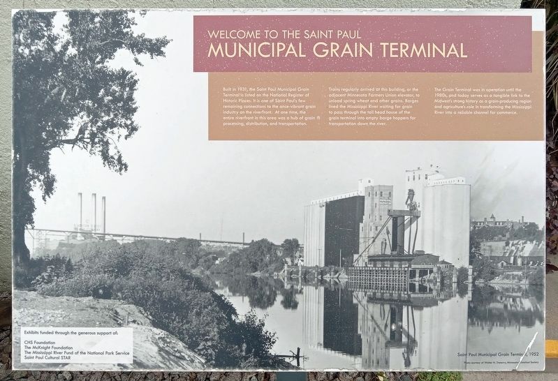 Welcome to the Saint Paul Municipal Grain Terminal Marker image. Click for full size.