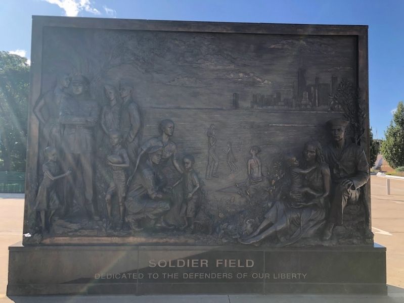 Tribute to Freedom and Water Wall Marker. Click for full size. Tribute to Freedom and Water Wall Marker image. Click for full size.