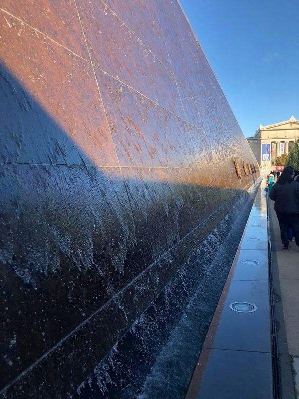 Soldier Field Water Wall image. Click for full size.