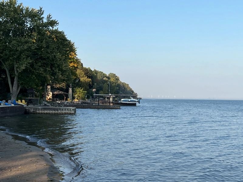 The Lake Erie shoreline at Normandale image. Click for full size.