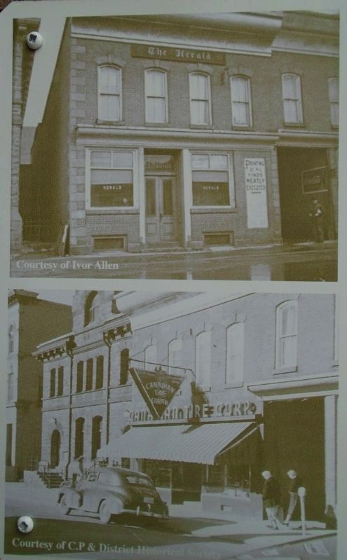 Historic Photos of the Building on Marker. Click for full size. Historic Photos of the Building on Marker image. Click for full size.