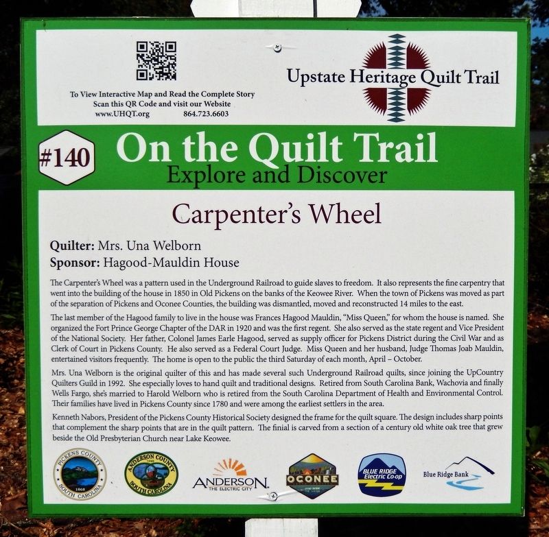 Carpenter's Wheel Marker. Click for full size. Carpenter's Wheel Marker image. Click for full size.