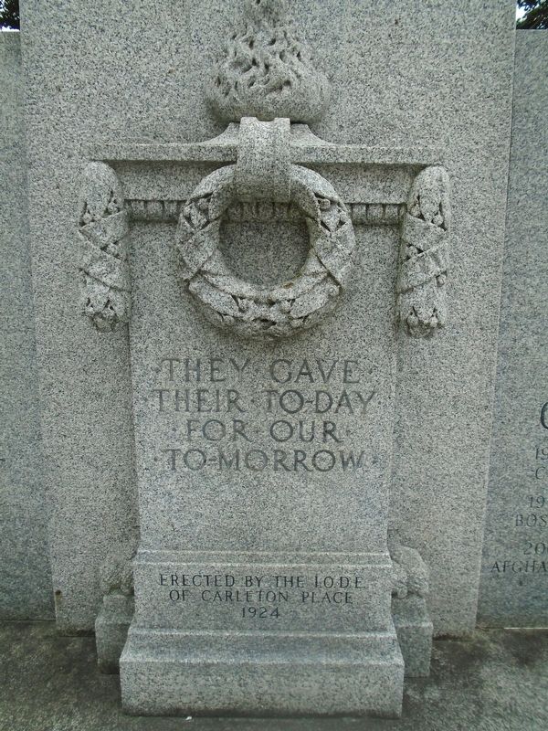 Memorial Park Cenotaph Dedication. Click for full size. Memorial Park Cenotaph Dedication image. Click for full size.