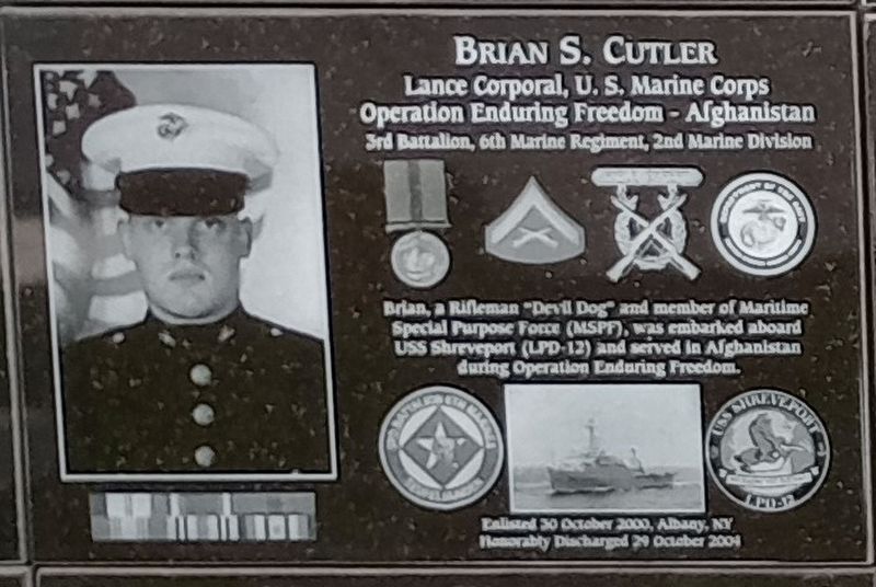 Brian S. Cutler Marker image. Click for full size.