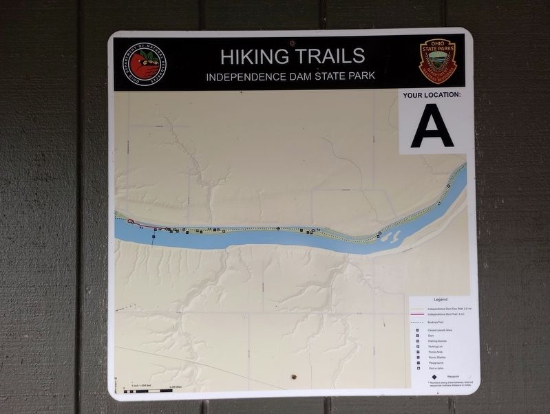You Are On The Buckeye Trail Marker image. Click for full size.