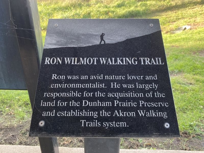 Ron Wilmot Walking Trail, adjacent marker image. Click for full size.