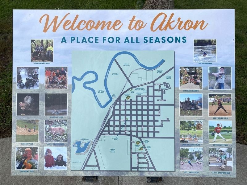 Map of Akron, nearby image. Click for full size.