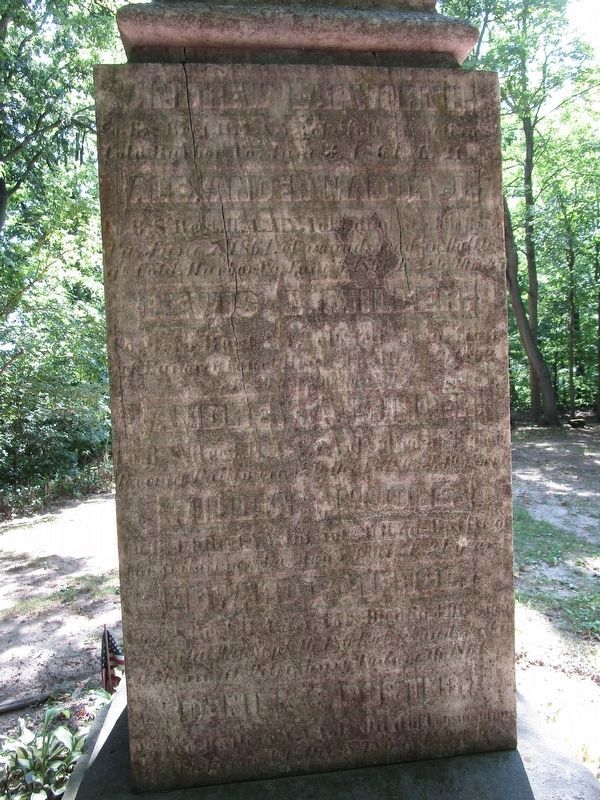 North side, above the word Fallen on the base. image. Click for full size.
