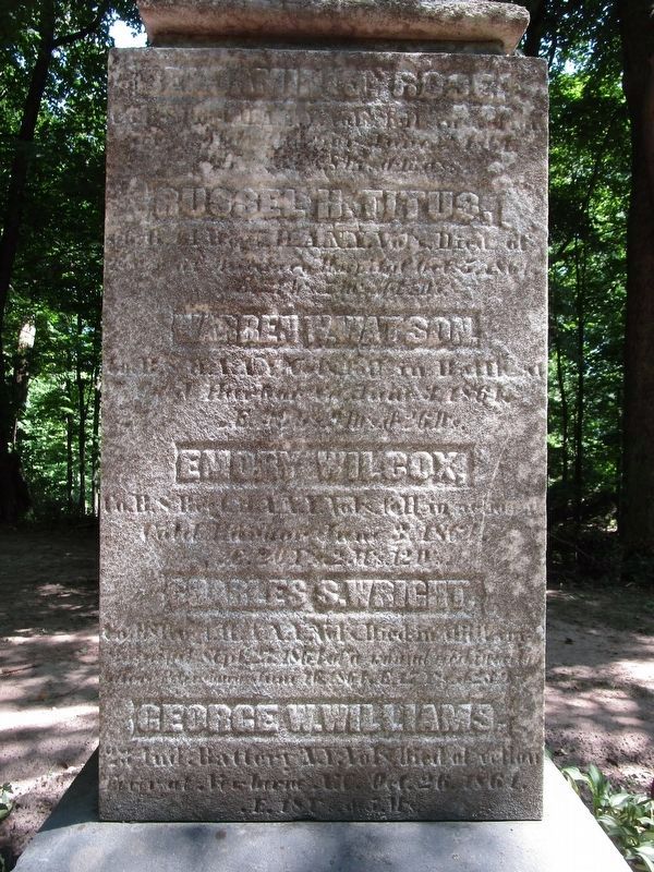West side, above the word Heros on the base. image. Click for full size.