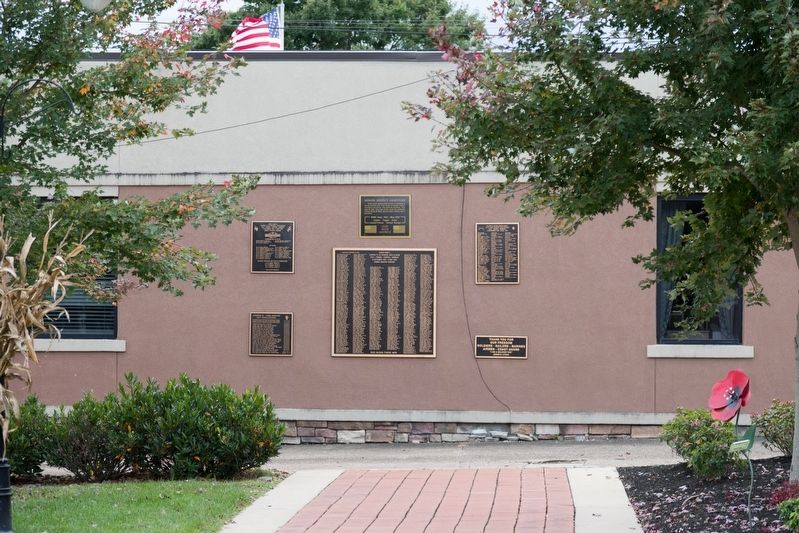 Co. B 142nd Infantry 36th Division Memorial Wall in Nitro WV image. Click for full size.