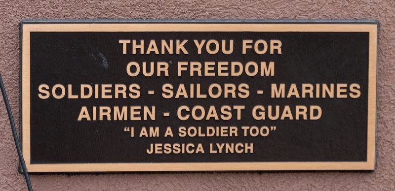 Thank You for Our Freedom image. Click for full size.