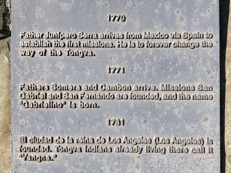 Tongva Memorial. Click for full size. Tongva Memorial image. Click for full size.