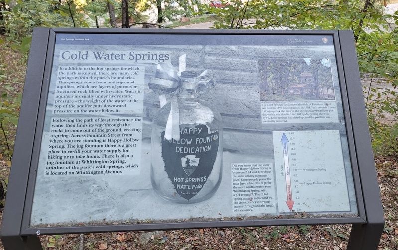 Cold Water Springs Marker image. Click for full size.