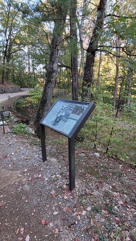 The Cold Water Springs Marker along the street image. Click for full size.