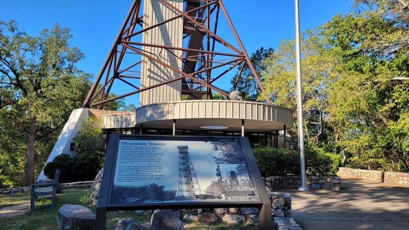 The Mountain Tower and Marker. Click for full size. The Mountain Tower and Marker image. Click for full size.