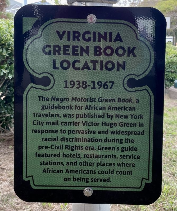 Virginia Green Book Location Marker. Click for full size. Virginia Green Book Location Marker image. Click for full size.