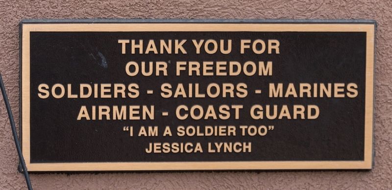 Thank You for Our Freedom. Click for full size. Thank You for Our Freedom image. Click for full size.