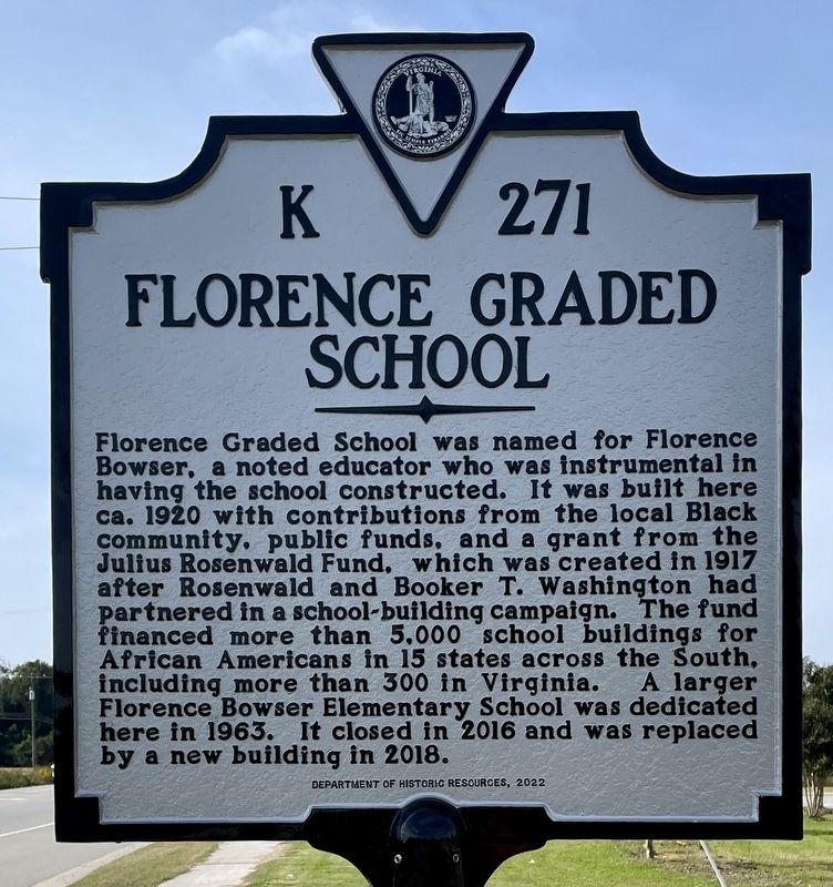 Florence Graded School Marker image. Click for full size.