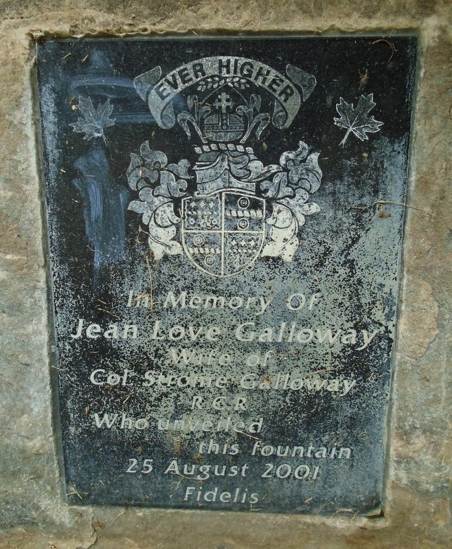 The Town Hall Square Fountain Dedication Marker. Click for full size. The Town Hall Square Fountain Dedication Marker image. Click for full size.