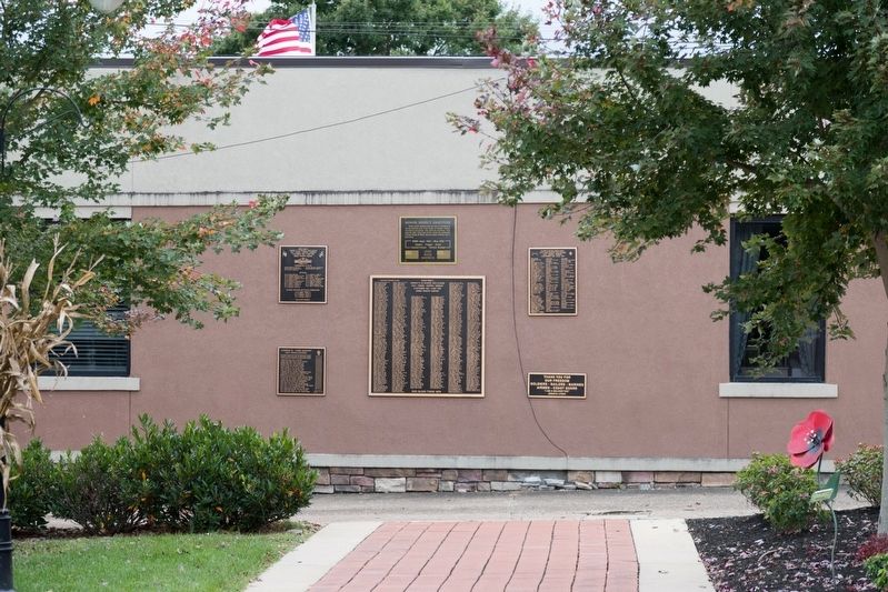 Co. B 142nd Infantry 36th Division Memorial Wall in Nitro WV image. Click for full size.