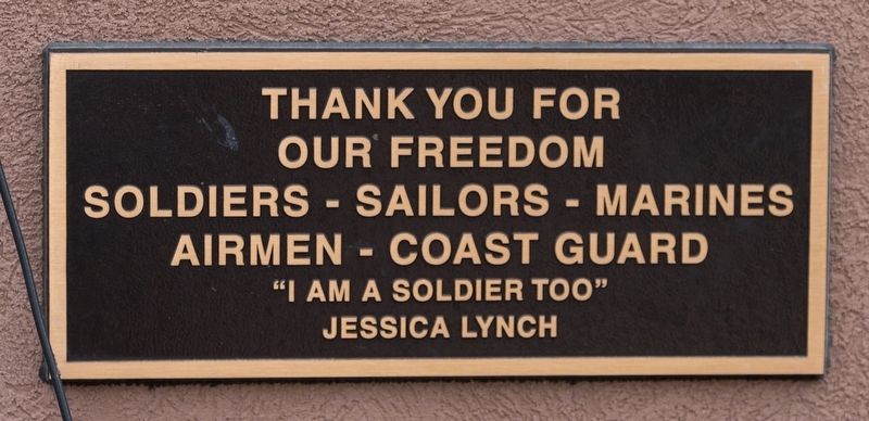 Thank You for Our Freedom image. Click for full size.
