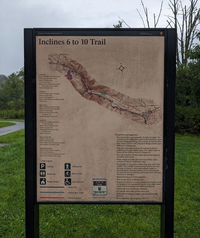 Inclines 6 to 10 Trail Marker. Click for full size. Inclines 6 to 10 Trail Marker image. Click for full size.