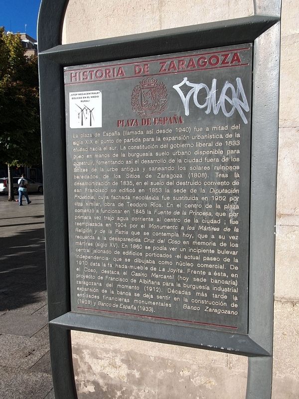 Plaza de Espaa Marker image. Click for full size.