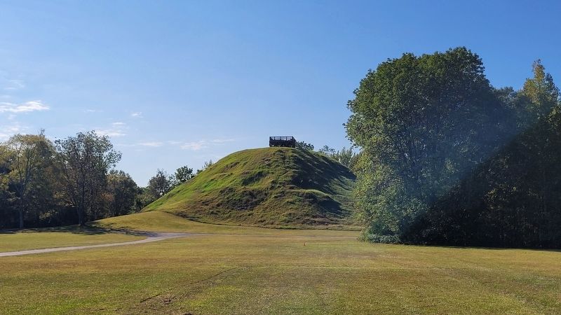 The front side of Sauls Mound from the north. Click for full size. The front side of Sauls Mound from the north image. Click for full size.