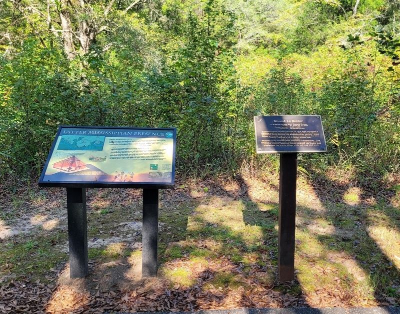 The Latter Mississippian Presence Marker is the left marker of the markers image. Click for full size.