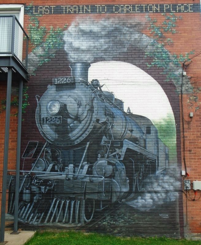 Last Train to Carleton Place Mural image. Click for full size.