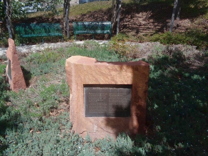 An Ensign to the Nations Marker. Click for full size. An Ensign to the Nations Marker image. Click for full size.