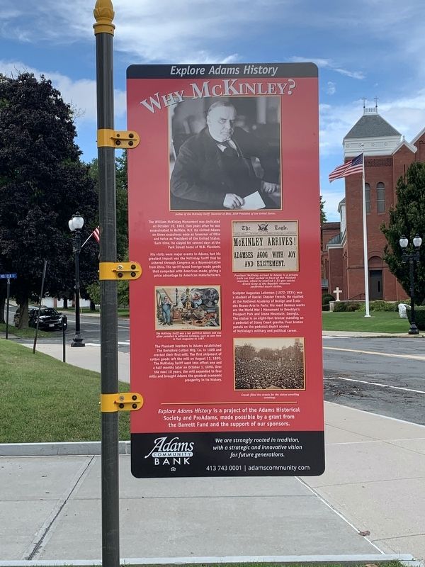 Why McKinley side of marker. Click for full size. Why McKinley side of marker image. Click for full size.