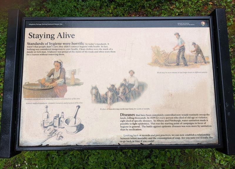 Staying Alive Marker. Click for full size. Staying Alive Marker image. Click for full size.