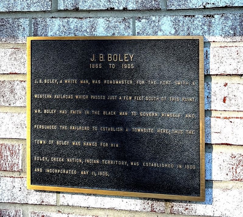 J.B. Boley Marker image. Click for full size.