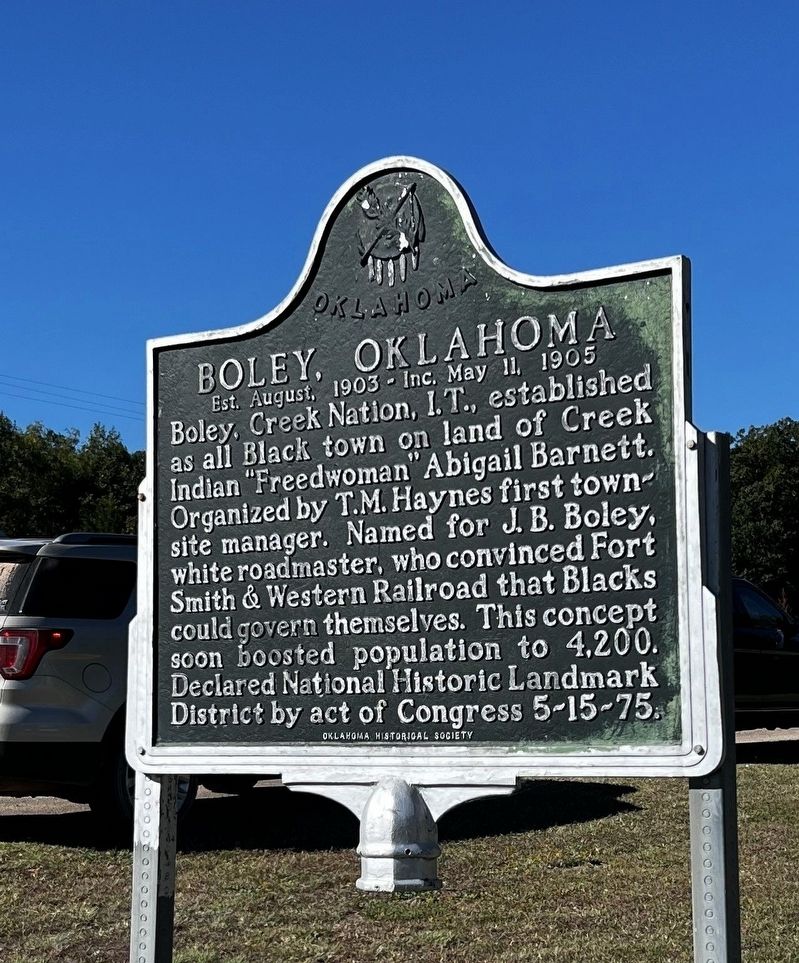 Boley, Oklahoma Marker image. Click for full size.