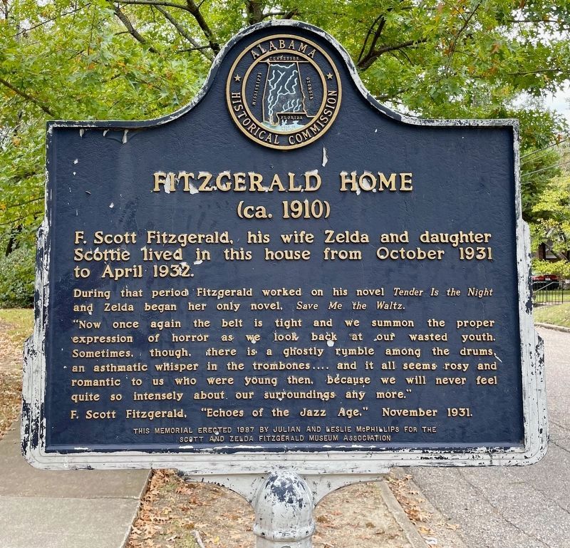 Fitzgerald Home Marker image. Click for full size.