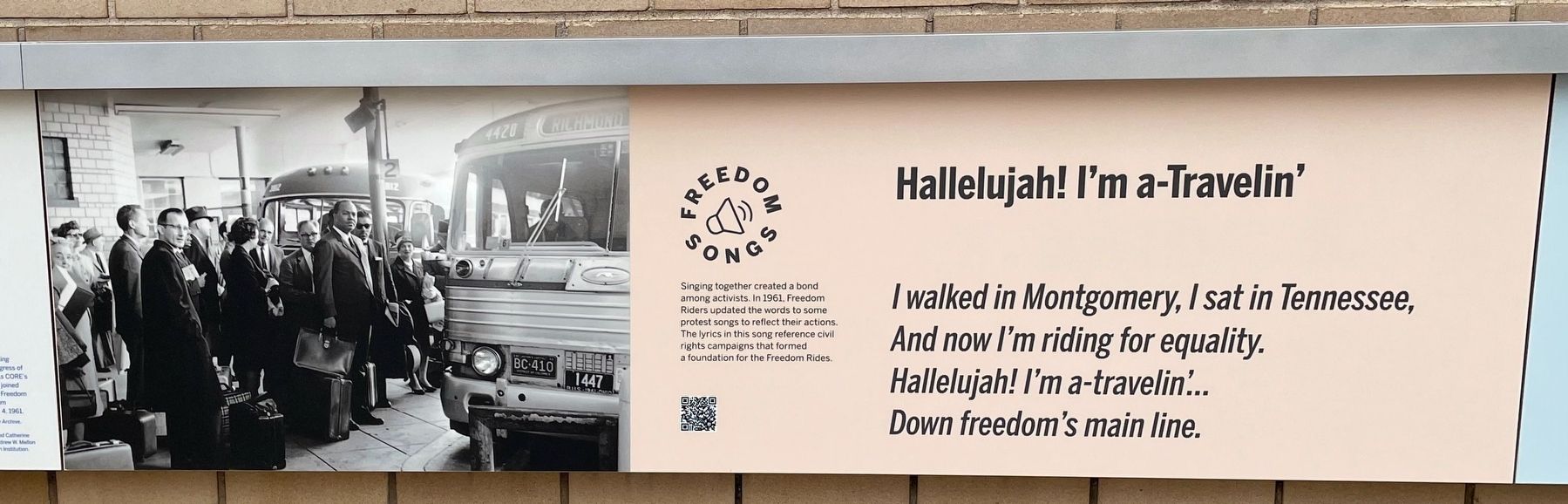 Hallelujah! I'm a-Travelin' marker. Click for full size. Hallelujah! I'm a-Travelin' marker image. Click for full size.