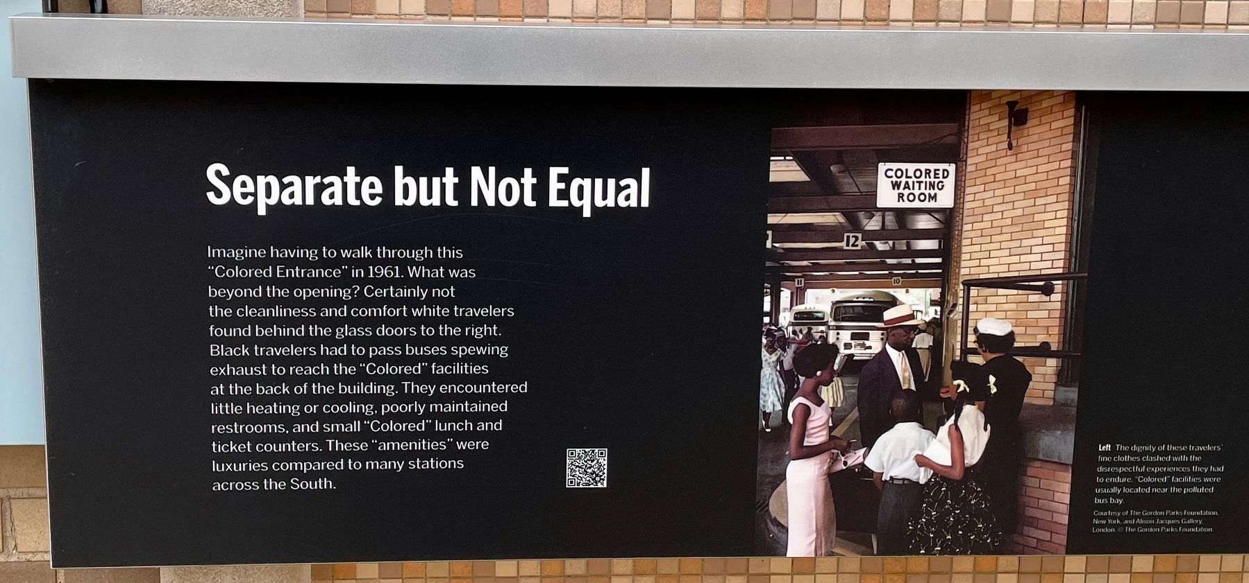 Separate but Not Equal marker image. Click for full size.