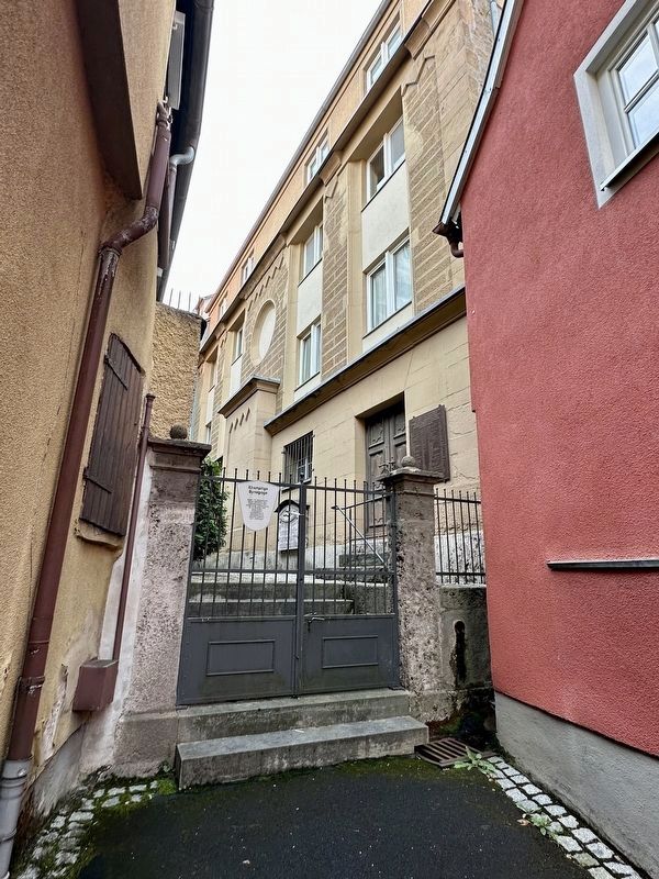 Former Synagogue and Jewish School - Bachgasse side image. Click for full size.