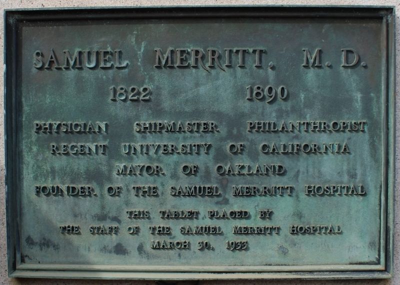 Samuel Merritt, M.D. Marker image. Click for full size.