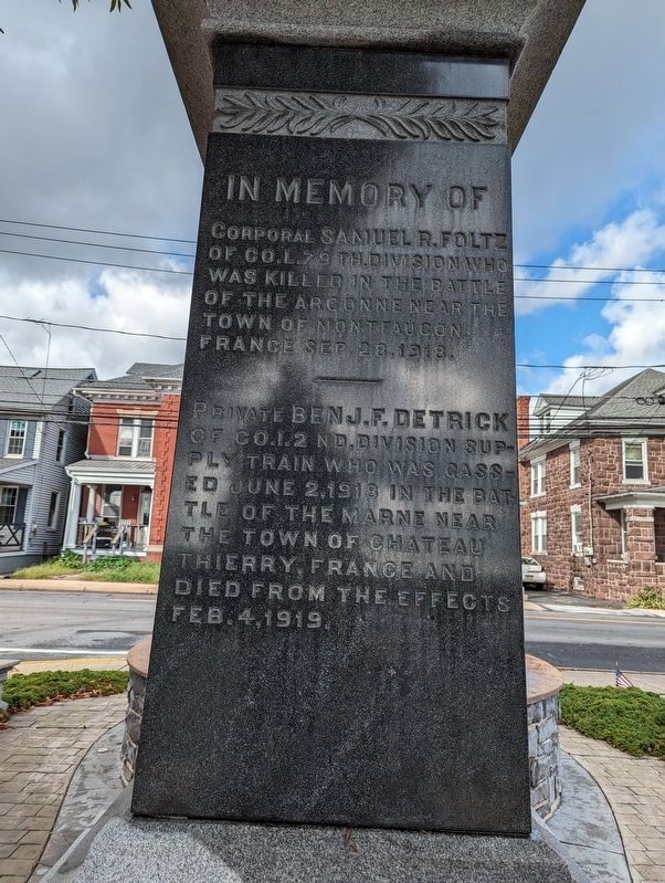 In Memory of Marker South Side image. Click for full size.