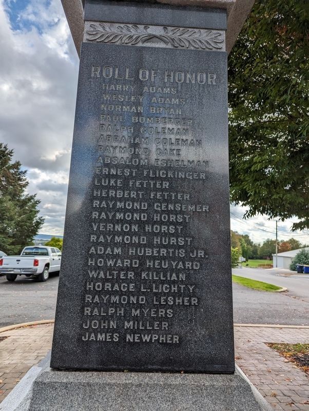 In Memory of Marker North Side image. Click for full size.