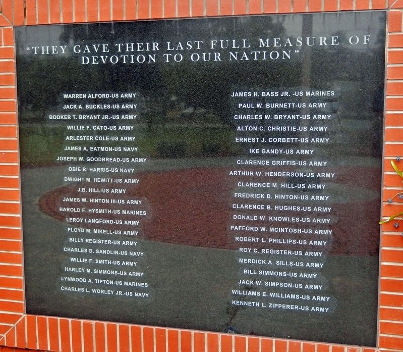 Veterans Memorial (<i>center panel</i>) image. Click for full size.