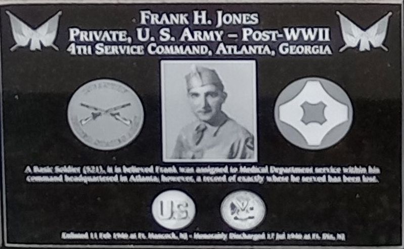 Frank H. Jones Marker image. Click for full size.